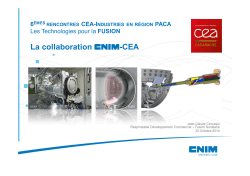Collaboration CNIM-CEA