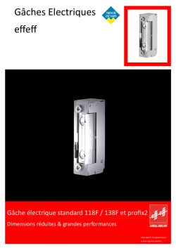 Gâches Electriques effeff