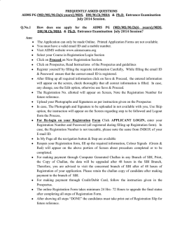 FREQUENTLY ASKED QUESTIONS AIIMS PG (MD/MS/M.Ch(6