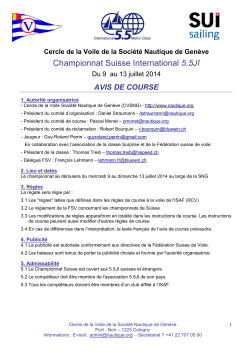 Championnat Suisse International 5.5JI - Classe Italiana