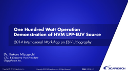One Hundred Watt Operation Demonstration of HVM LPP