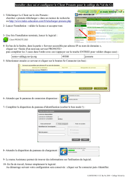 Installer chez soi et configurer le Client Pronote pour le coll&egrave;ge du