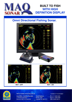 Omni Directional Fishing Sonar. BUILT TO FISH