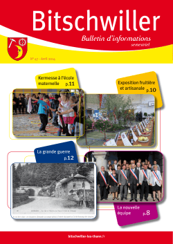 2014, Bulletin N° 47 - Bitschwiller-lès
