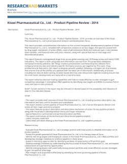 Kissei Pharmaceutical Co., Ltd. - Product Pipeline Review