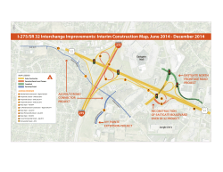 I-275/SR 32 Interchange Improvements: Interim Construction Map