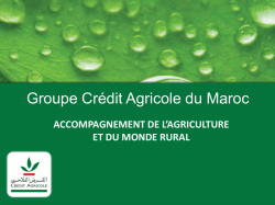 Groupe Cr&eacute;dit Agricole du Maroc
