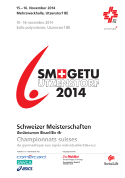 SM GETU 2014 - Schweizer Meisterschaften Geräteturnen 2014