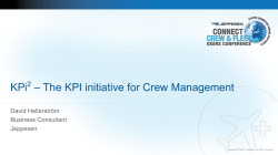 KPi 2 – The KPI initiative for Crew Management