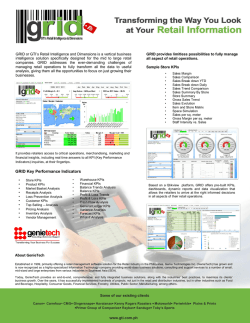 GRID Key Performance Indicators About GenieTech