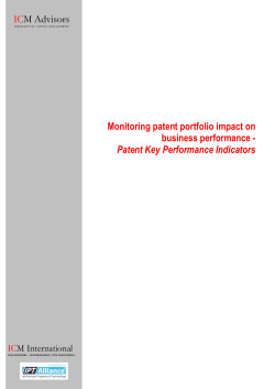Patent Key Performance Indicators