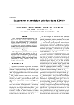 Expansion et révision privées dans KD45n
