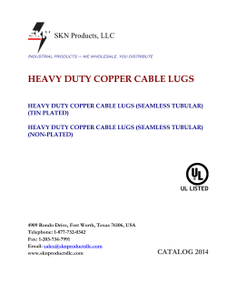 heavy duty copper cable lugs (seamless tubular)