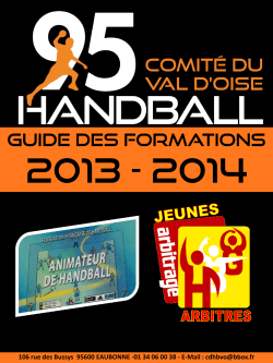 Guide des formations CD95