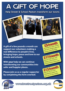 Help Transform Our Towns - Isle of Wight Street Pastors