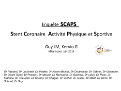 CAP (4 à 5h/sem loisir intense) - Club des Cardiologues du Sport