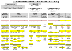organigramme général 2014-2015