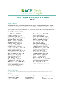 new Members - American College of Physicians