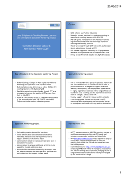 Level 5 Diploma in Teaching Disabled Learners and the Specialist