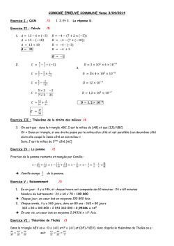 4e - 2013/2014 - Devoir commun