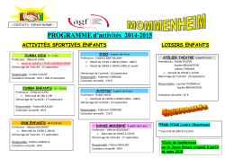 Nouveau programme 2014