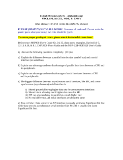 ECE2049 Homework #5 – Alphabet soup! USCI, SPI, ACCEL, WDT