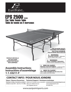 EPS 2500 TM/MC - EastPoint Sports