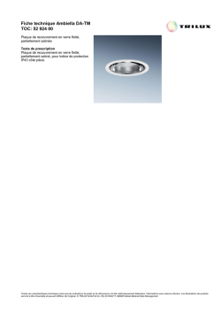 Fiche technique Ambiella DA-TM TOC: 52 924 00