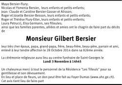 Monsieur Gilbert Bersier