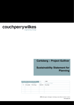 Carlsberg – Project Gulliver Sustainability Statement for Planning