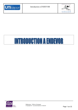 Intruduction &agrave; ENDEVOR