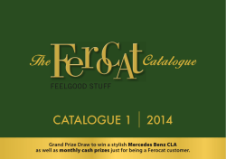 Catalogue 1 | 2014