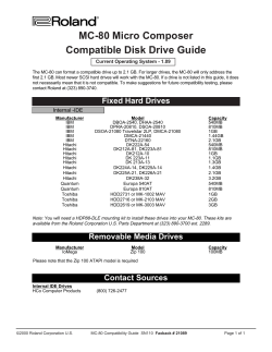 MC-80 Compatibility Guide