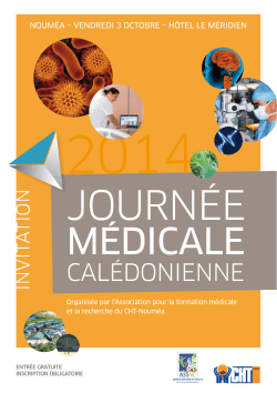 Journée Médicale Calédonienne 2014