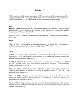 Jaboin Y. - Universit&eacute; de Bretagne Occidentale