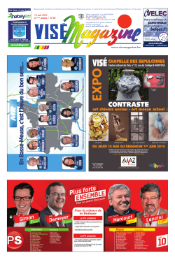 www.visemagazine.be 67ème année / N°20