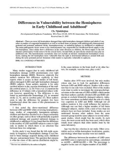 Differences in Vulnerability between the Hemispheres