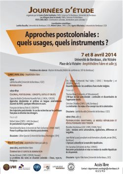 Programme - LAM - Sciences Po Bordeaux