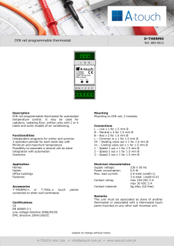 D-THERMO DIN rail programmable thermostat - A