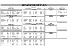 Groupes Ecole 2014/2015