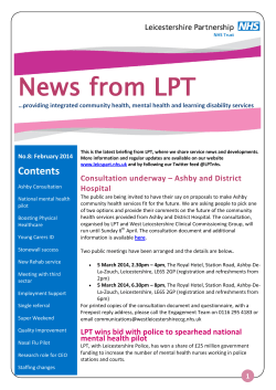 LPT News - Stakeholder Bulletin - Issue 8