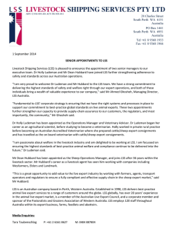 Download full media release. - Livestock Shipping Services