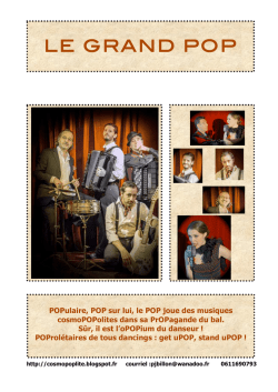 dossier POP - La Majeure Compagnie