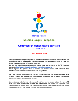 CCP - Mission Laïque Française