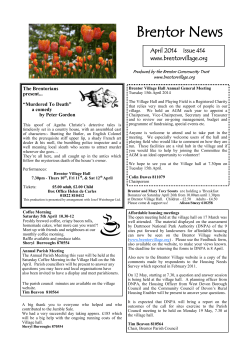 Brentor News - Brentor Village