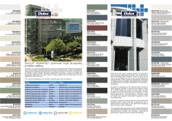 Duratec 2012 colour chart - Dulux Powder Coatings NZ