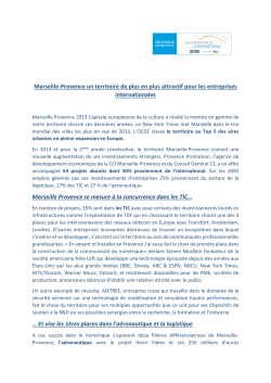 Fiche Dossier de Presse Provence Promotion VD