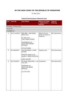 in the high court of the republic of singapore