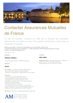 Contacter Assurances Mutuelles de France