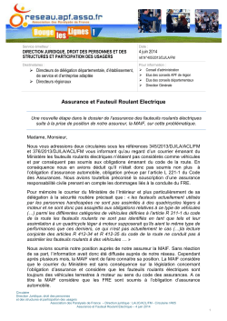 Assurance et Fauteuil Roulant Electrique - APF